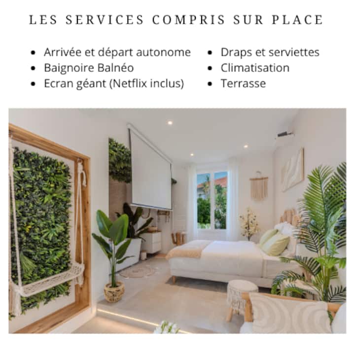 La Suite Jardin Secret (Jacuzzi) - Mandelieu-la-Napoule
