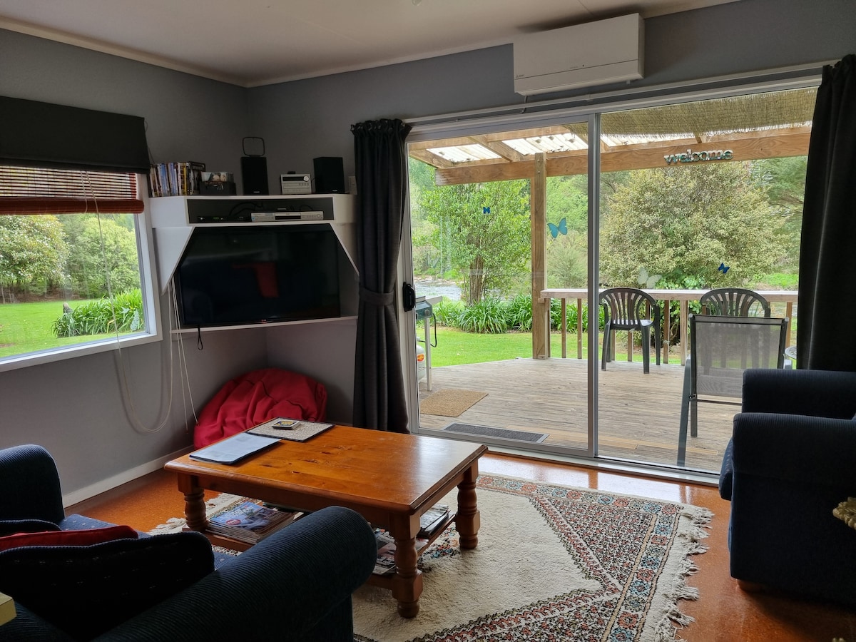 Popular Airbnb listing: Pinehaven Riverside Cottage in Western Bay Of Plenty District North