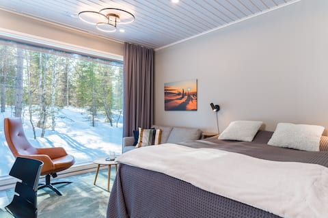 Popular Airbnb listing: Halla Chalet, Northern Lights, ski & sauna, wifi in Kuusamo