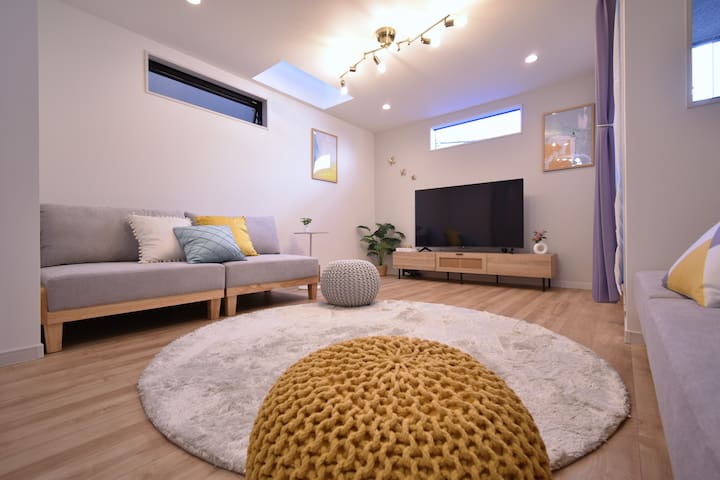 100 m² 4BDR/New House!駅5分/Skytree電車6分/浅草9分/家具家電全新品