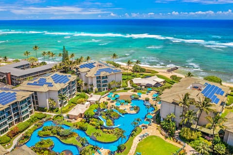 Waipouli Oceanfront Condo! - Steps to the Beach