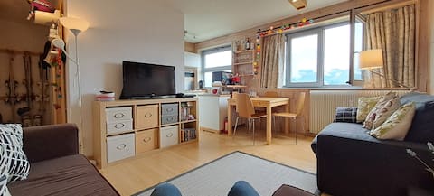 Top Airbnb: Arc 1600 apartment with Mont Blanc & valley view à Bourg Saint Maurice