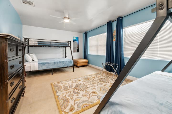 Bunk Bedroom is very spacious. 