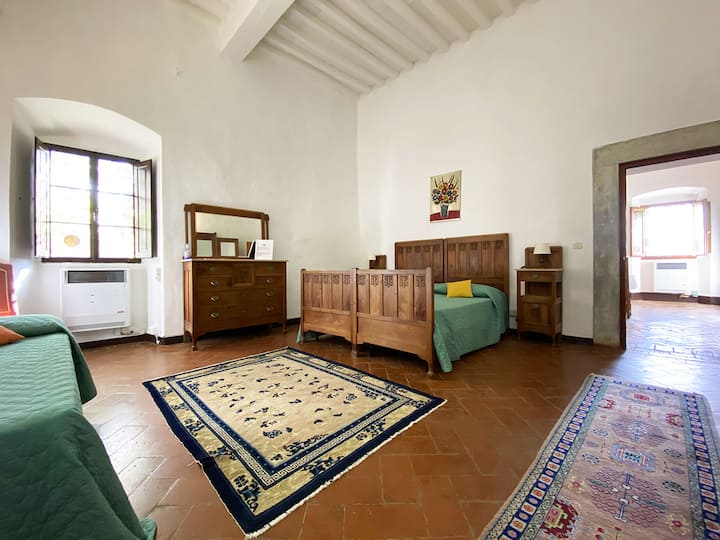 Jedna spálňa apartmánu Il Sole 