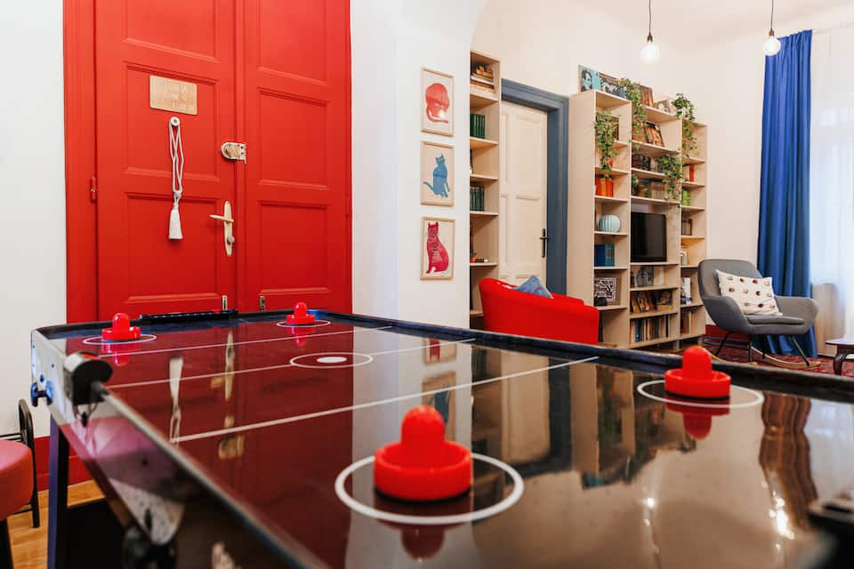 A colourful Old Town flat in Belgrade built around air hockey, Belgrade, Serbia, photo 3 of 10