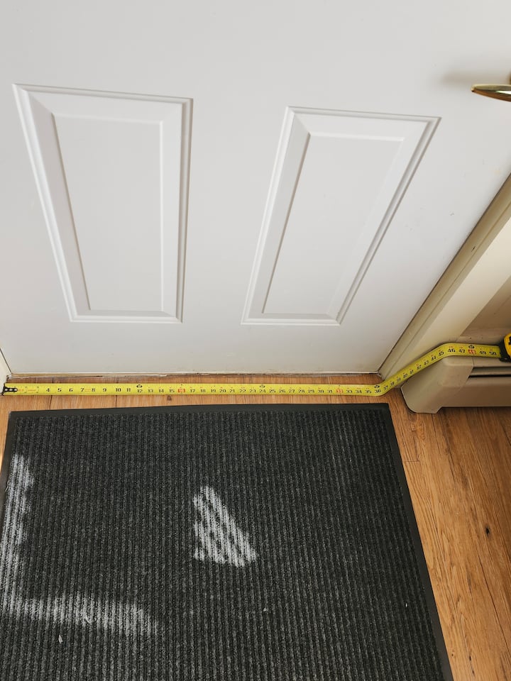 Puerta delantera de acero de 36 " con cerradura