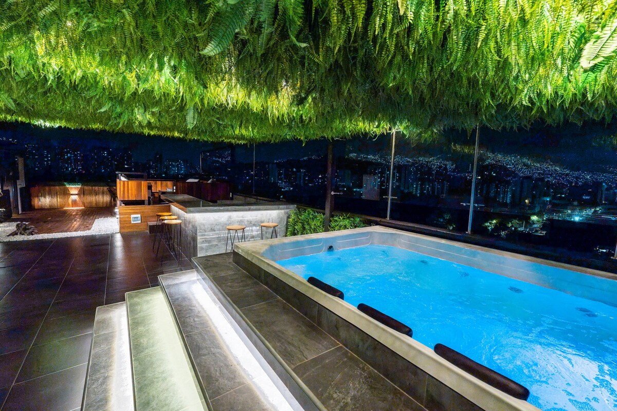Illustration of Luxurious Penthouse Apartments With Private Steam Room