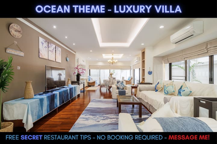 Ocean 6BR Villa in Sukhumvit | Pool Table & Games
