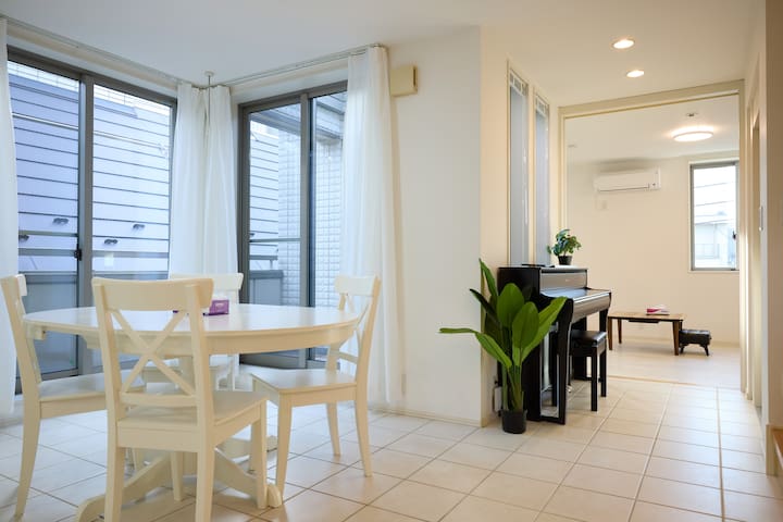 宿栖両国/4LDK/大三室两厅/有室内电梯/天台面向晴空塔景观/3&4层C号/可申请预约免费接送机