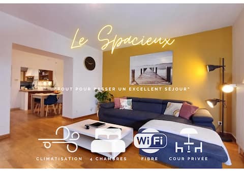 * Le Spacieux * city center - 4 bedrooms