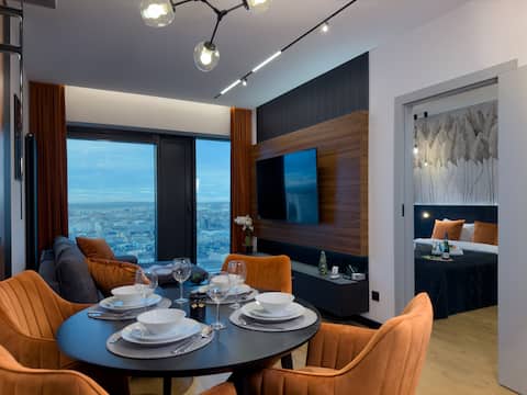 Popular Airbnb listing: Urban Apartments SkyLine No 21.19 Global, Garage in Śródmieście