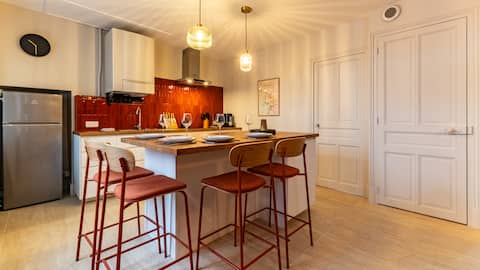 On the edge of the park