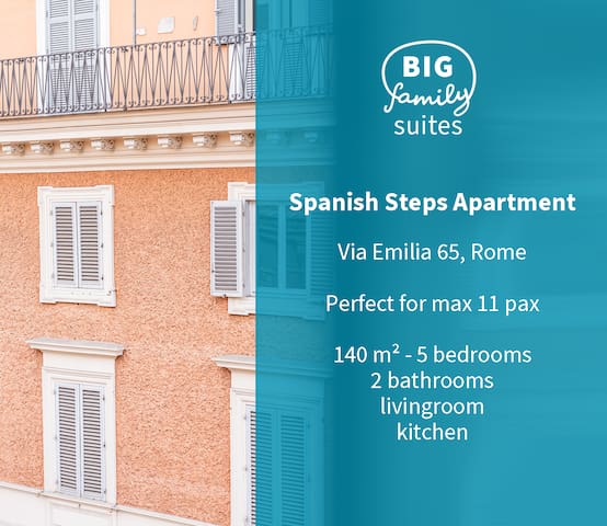 BigFamilyFlats – Spanish Steps&Trevi – 5 rooms