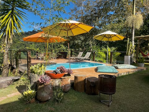 Recanto dos Lagos Farm (pool, sauna and barbecue)