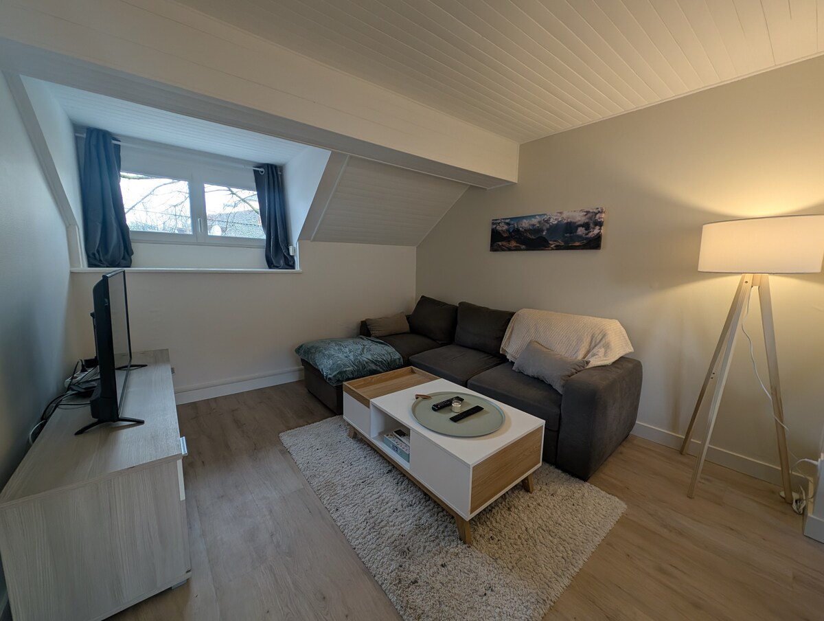 Annonce Airbnb populaire: Charming 2-room fully-equipped, Place Bichat, air-conditioned à Diocèse De Saint Claude