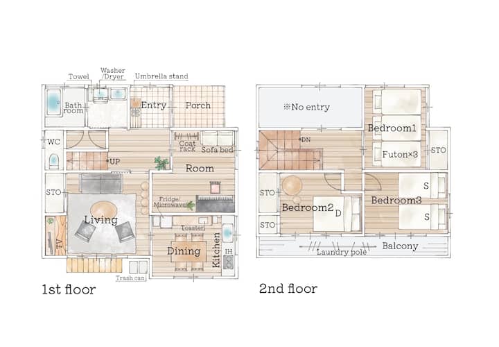 3br 108㎡ ｜Kamikochi｜family & Workation｜nearshops - Matsumoto