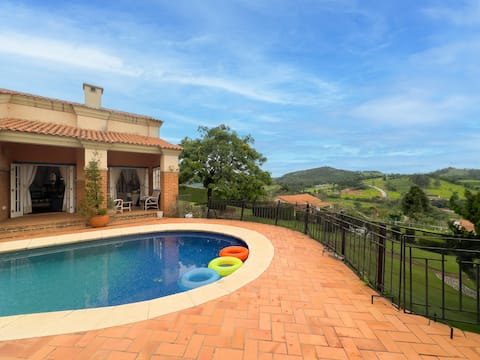 Villa in the Mountains with Pool, Sauna, Soccer Field.