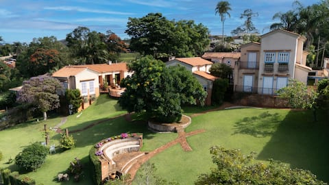 Villa in the Mountains with Pool, Sauna, Soccer Field.