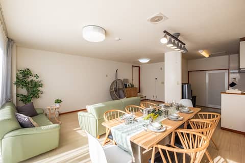 Spacious Living & Garden/4BR/12pax/1h to Mt. Fuji
