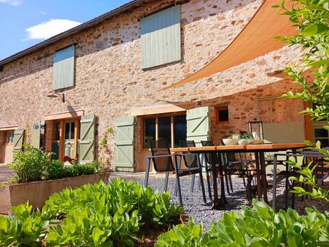 "Uni-Vert" 9p pool gîte