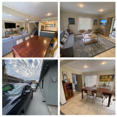 2 houses/3 parking spaces/large groups