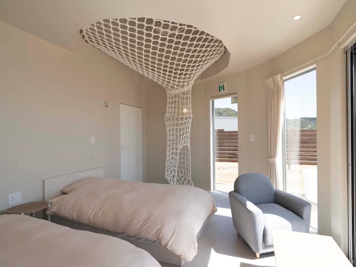 【Ocean Front】outdoor Bath/tsuki/without Meals/2ppl - 山口市