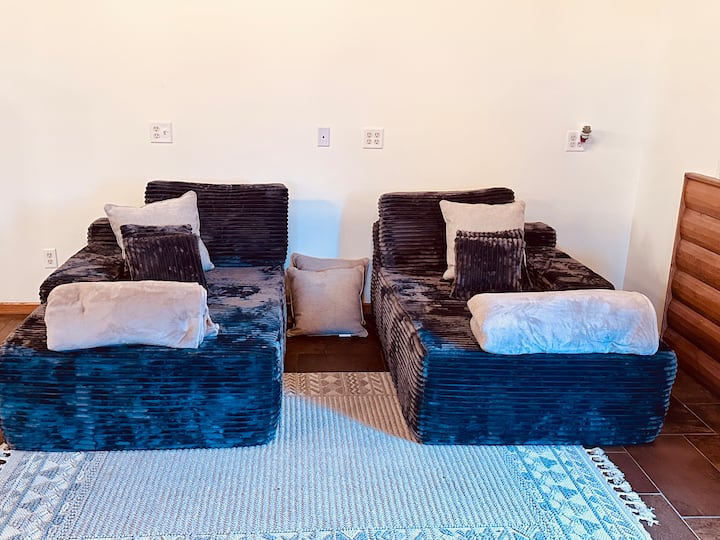 Twin Sleeper sofas, Can also  choose to put them side by side and use as queen bed