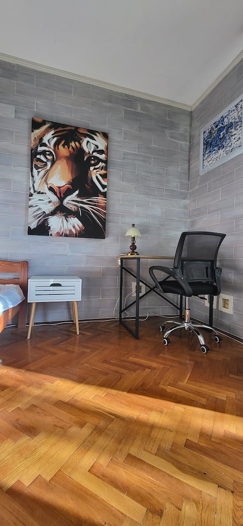 Studio with a sea view.