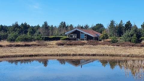 North Sea view of lake and heath