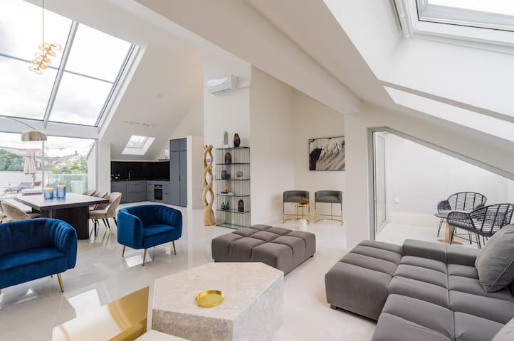 Luxury Mid-Center Penthouse, Rooftop Views