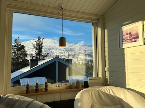 Cabin on Dundret overlooking the mountain, Gällivare