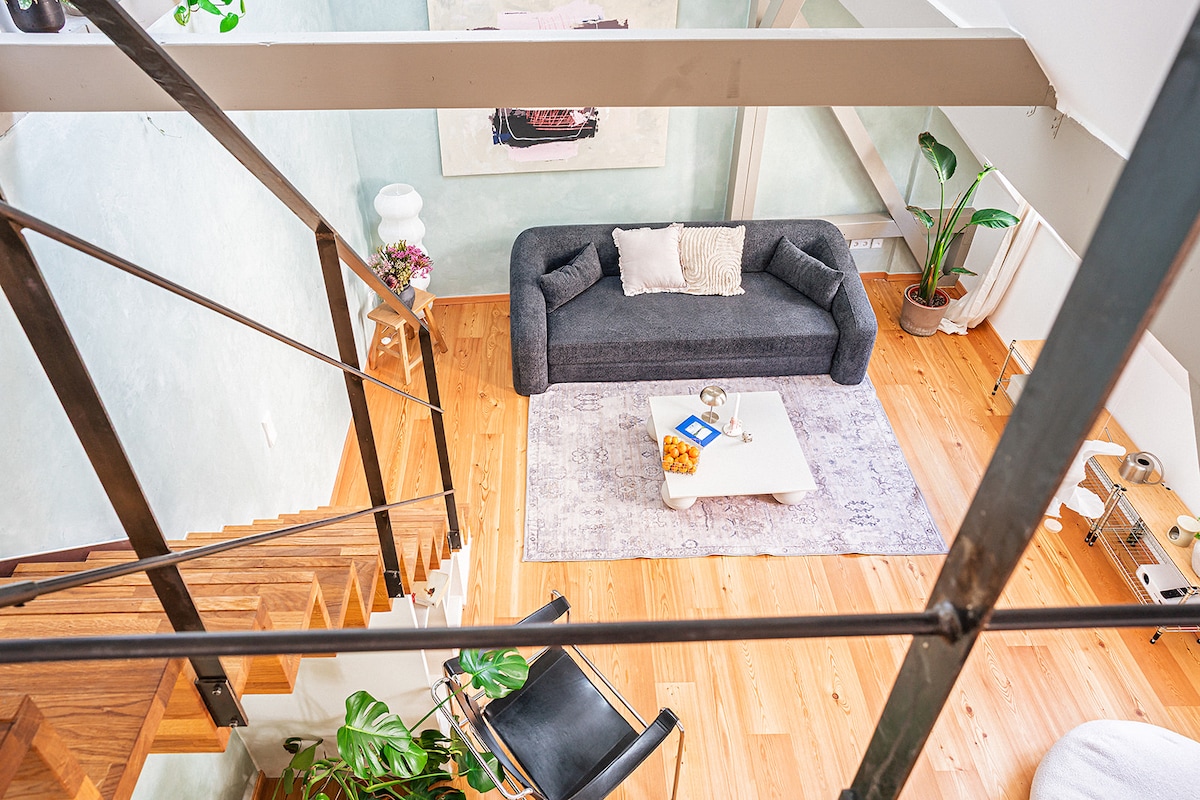 Popular Airbnb listing: Designer maisonette in trendy part of Leipzig in Lindenau