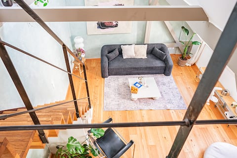 Beliebte Airbnb-Anzeige: Designer maisonette in trendy part of Leipzig in Lindenau