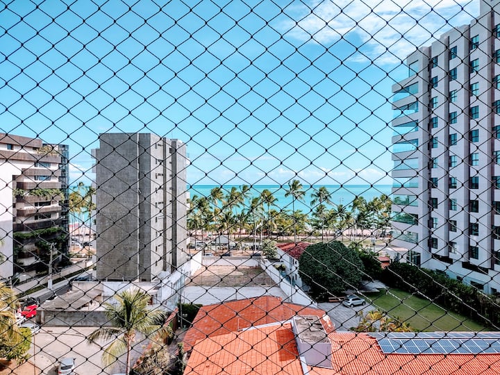 Lindo Apto 3 Dorm, Vista Mar Acomoda Oito Pessoas. - Maceió