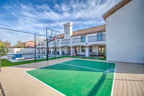 Stunning Home w Pickleball & Basketball Court