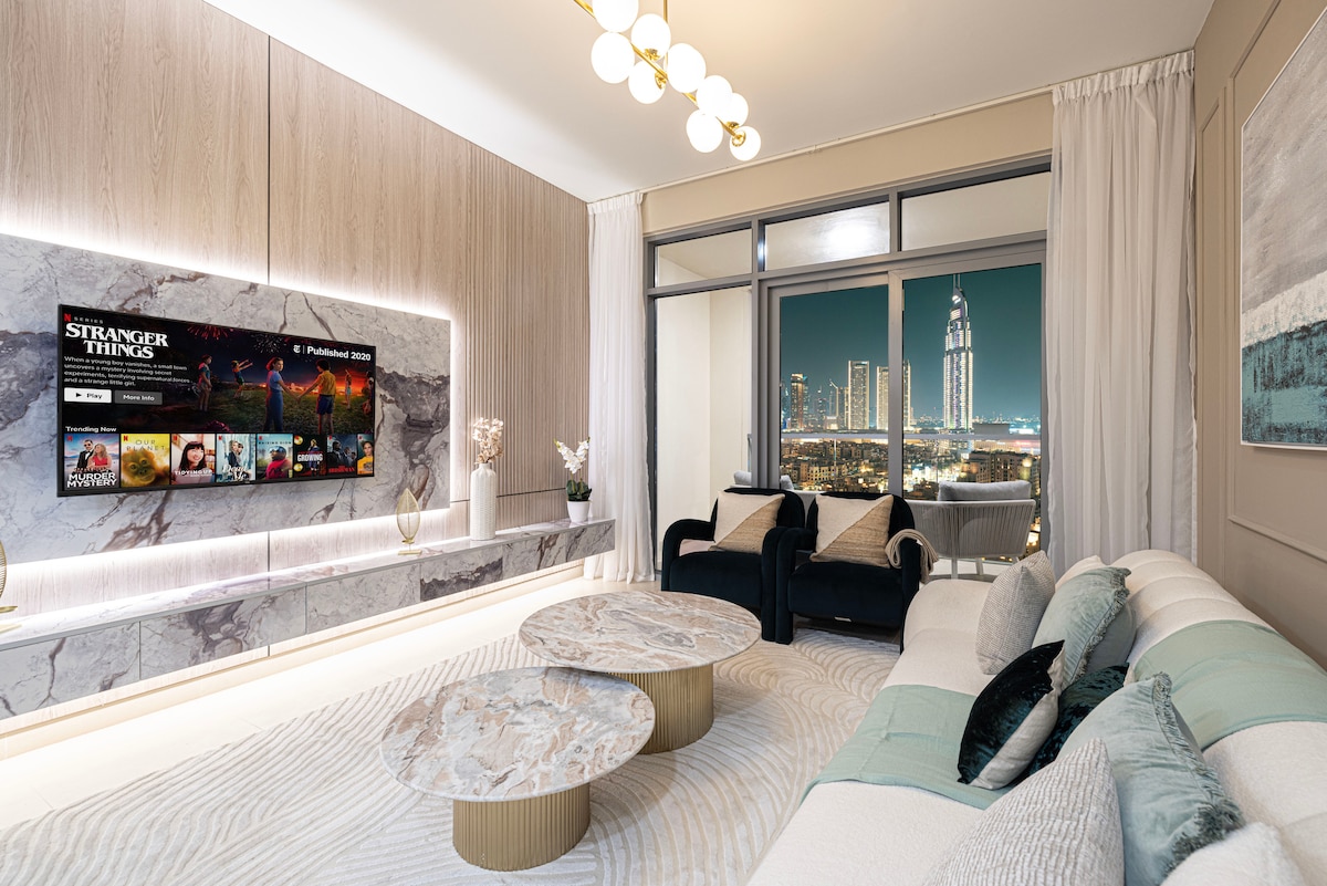 Top Airbnb: Burj View luxe collection | 5 min Dubai Mall in Dubai