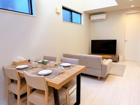 Ikebukuro 2min/3 rooms/8 person/Free Wi-fi/Parking