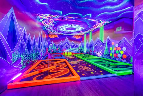 OMG! Indoor Mini Golf, Bowling, Theater, Hot Tub