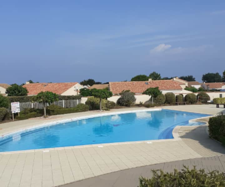 Maison Dans Résidence Privée - Accès Plage/piscine - Brem-sur-Mer