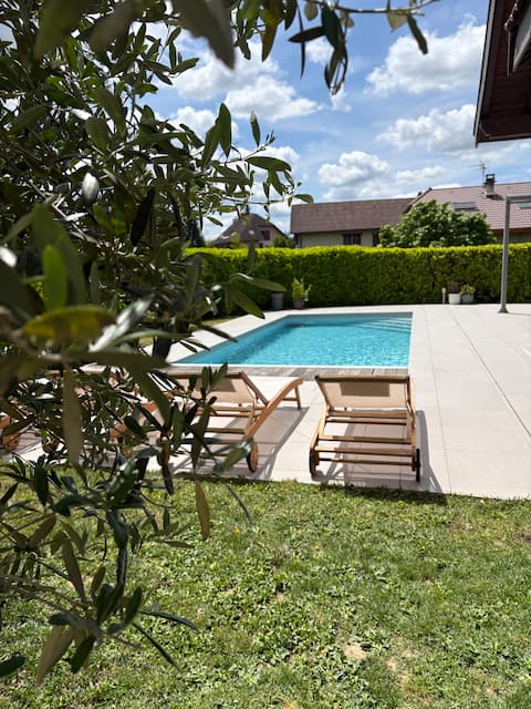 Family home with pool