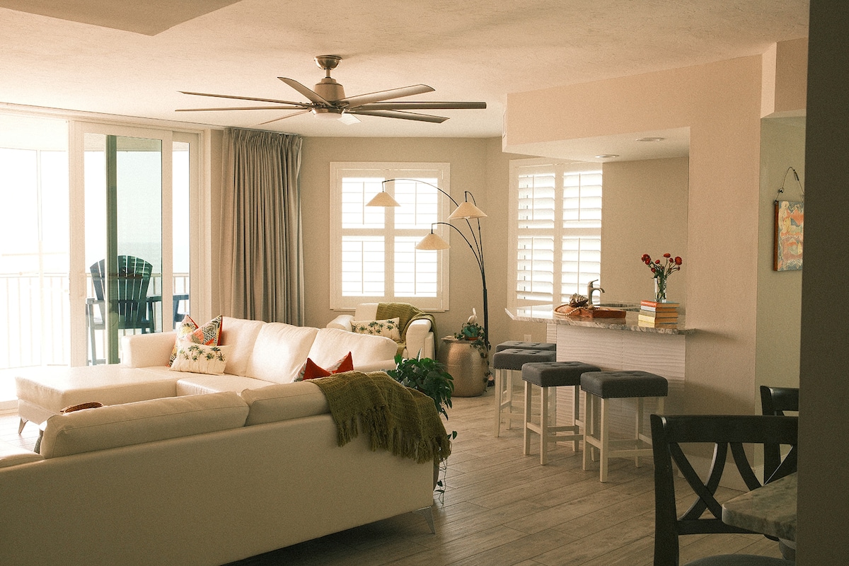 Popular Airbnb listing: Island Time Too | Beach Front + Resort Amenities! in Fort Myers Beach