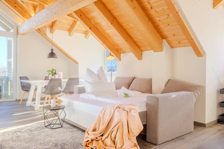 Прв голем бонус за вас на каучот со димензии 160 x 200 см: 
Дополнителен вискоеластичен душек со ефект на мемори пена и дебелина од 5 см!  Спие особено добро! Второто следува истовремено...