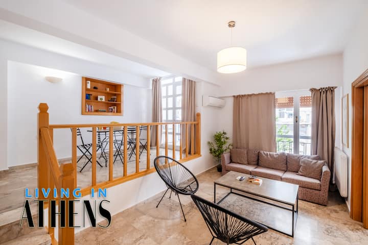 Spacious Familly Apt Next To Acropolis Museum 4+1 - Athen