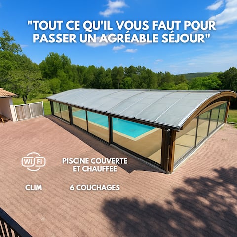 House with indoor heated pool