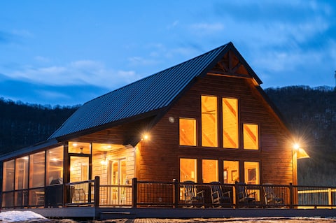 Fully Loaded Riverfront West Branch Fishing Cabin