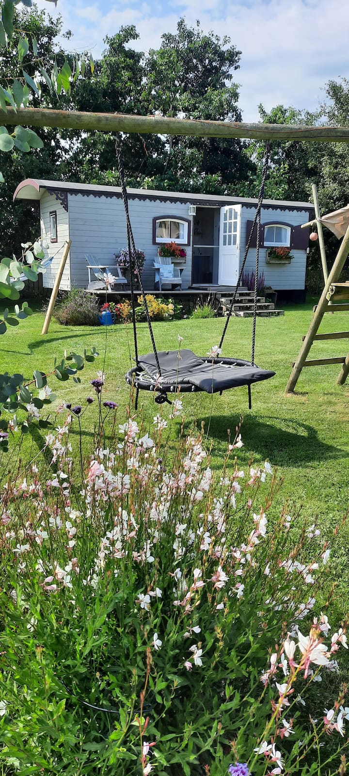 Pipowagen Met Bedstee En Aparte Slaapkamer - Texel