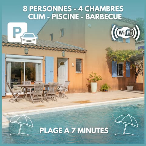 Villa * Piscine * Clim * Wifi *