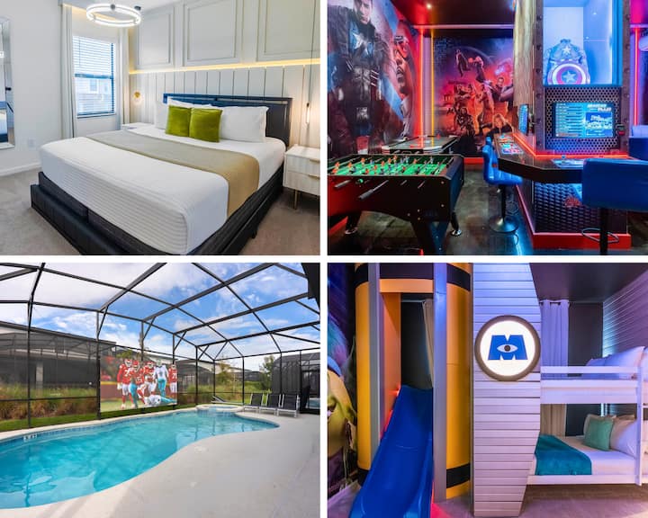 Luxury 9bdr At Paradiso Grande/pool Led Screen - Orlando, FL