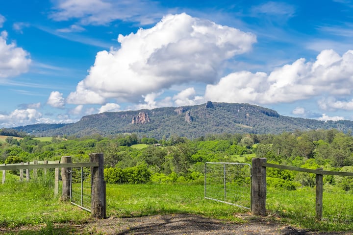 Rural views next to town