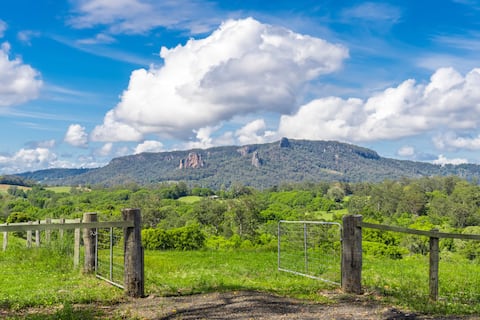 Rural views next to town